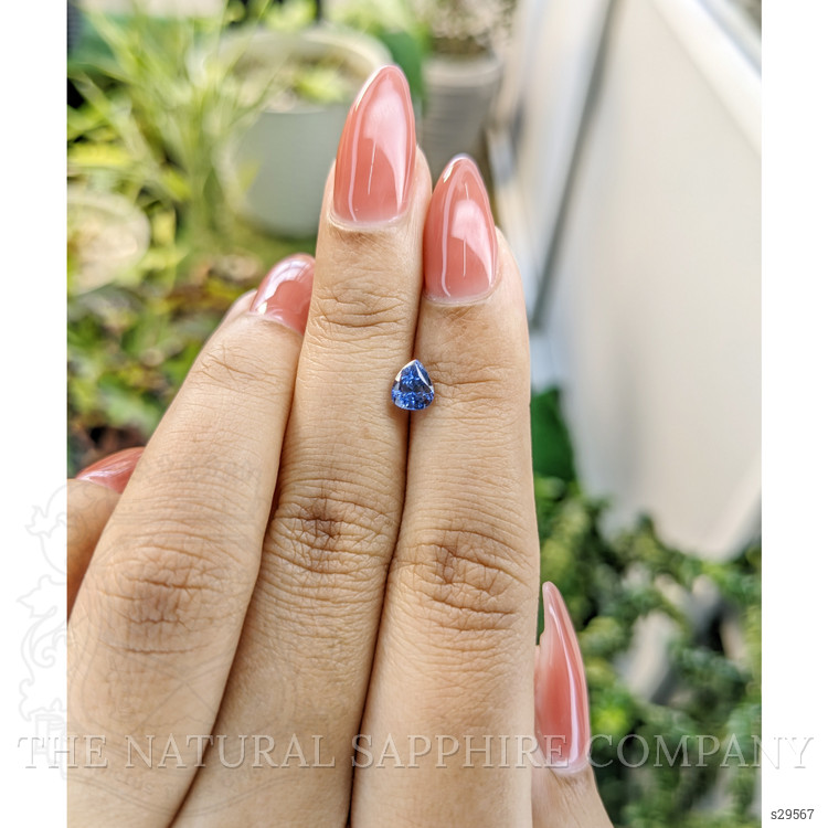 0.79 Ct. Blue Sapphire from Ceylon (Sri Lanka)