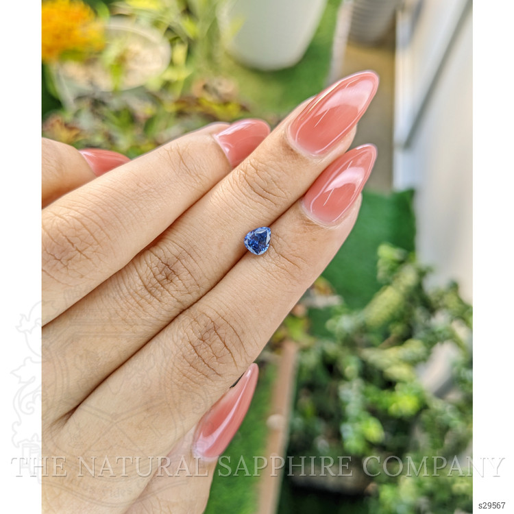 0.79 Ct. Blue Sapphire from Ceylon (Sri Lanka)