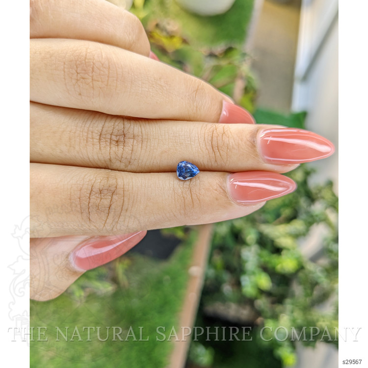 0.79 Ct. Blue Sapphire from Ceylon (Sri Lanka)