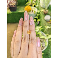 3.09 Ct. Yellowish Orange Sapphire from Ceylon (Sri Lanka) Life Style