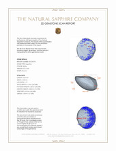 0.83 Ct. White Star Sapphire from Ceylon (Sri Lanka) 3 D Scan Report