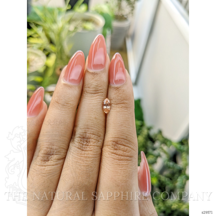 0.66 Ct. Padparadscha Sapphire from Ceylon (Sri Lanka)