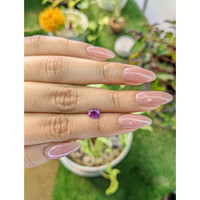 0.82 Ct. Pinkish Purple Sapphire from Ceylon (Sri Lanka) Life Style