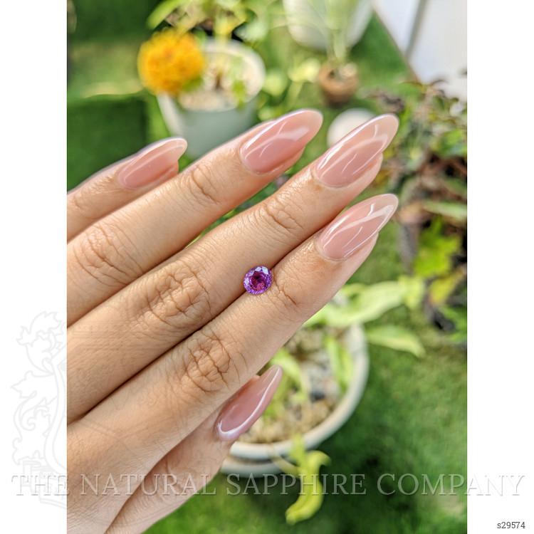 0.82 Ct. Pinkish Purple Sapphire from Ceylon (Sri Lanka)