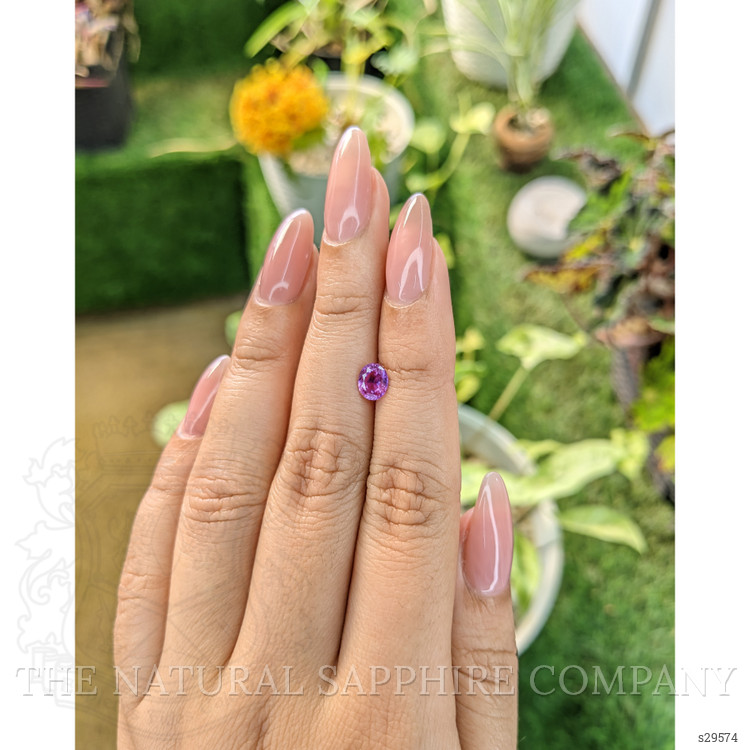 0.82 Ct. Pinkish Purple Sapphire from Ceylon (Sri Lanka)