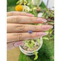 0.89 Ct. Violet Sapphire from Ceylon (Sri Lanka) Life Style