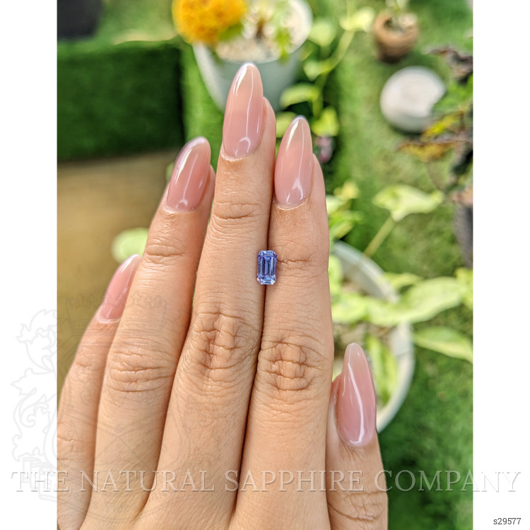 0.89 Ct. Violet Sapphire from Ceylon (Sri Lanka)