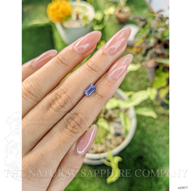 0.89 Ct. Violet Sapphire from Ceylon (Sri Lanka)