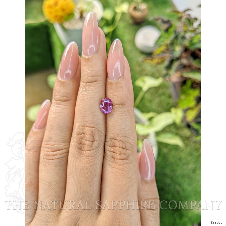 1.72 Ct. Pinkish Purple Sapphire from Ceylon (Sri Lanka)
