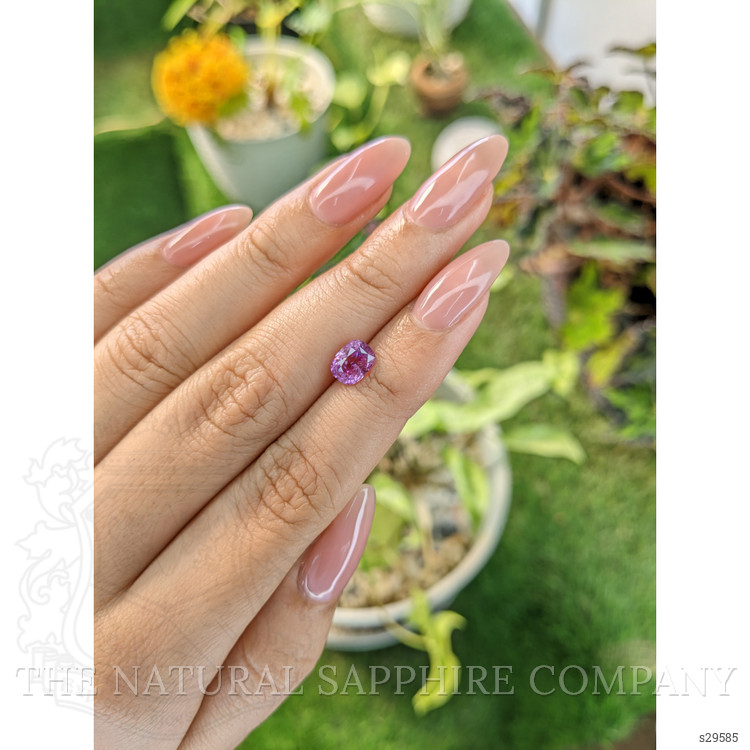 1.72 Ct. Pinkish Purple Sapphire from Ceylon (Sri Lanka)