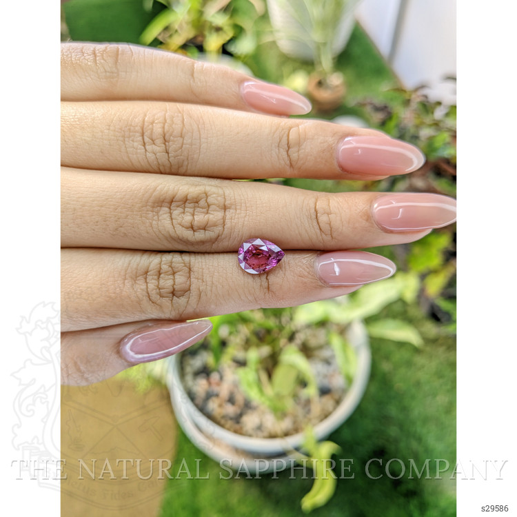 3.15 Ct. Purplish Pink Sapphire from Ceylon (Sri Lanka)