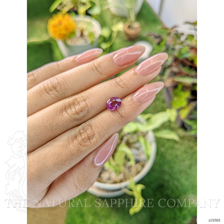2.05 Ct. Pinkish Purple Sapphire from Ceylon (Sri Lanka)