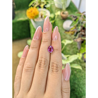2.05 Ct. Pinkish Purple Sapphire from Ceylon (Sri Lanka) Life Style