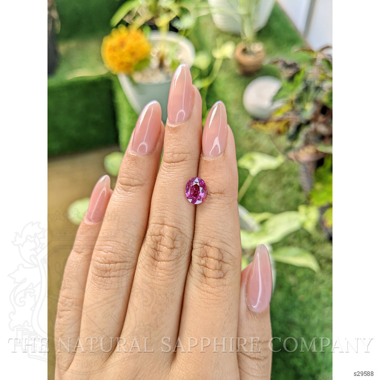 2.05 Ct. Pinkish Purple Sapphire from Ceylon (Sri Lanka)