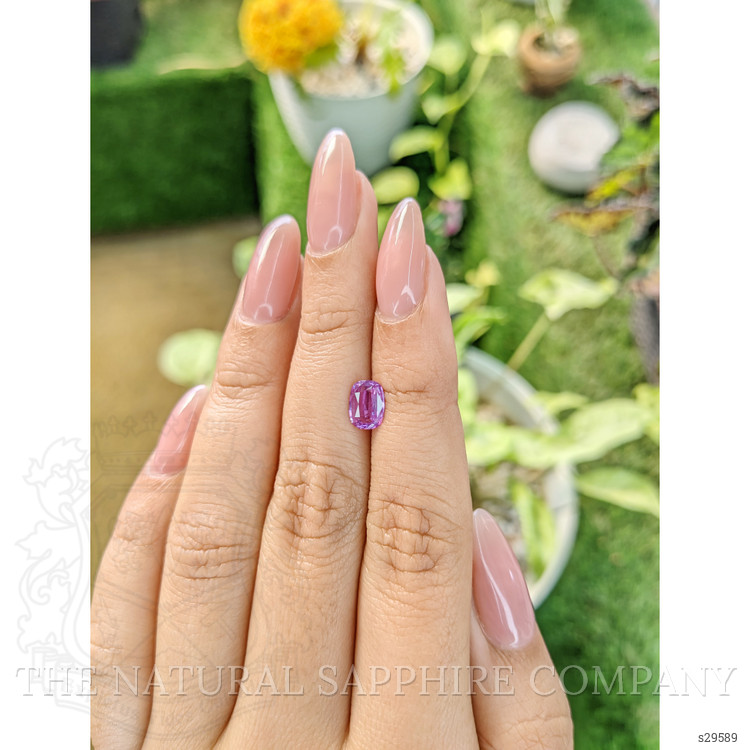 1.15 Ct. Pinkish Purple Sapphire from Ceylon (Sri Lanka)