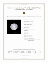 0.83 Ct. White Star Sapphire from Ceylon (Sri Lanka) Scan Report