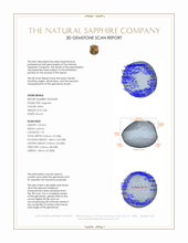 0.83 Ct. White Star Sapphire from Ceylon (Sri Lanka) 3 D Scan Report