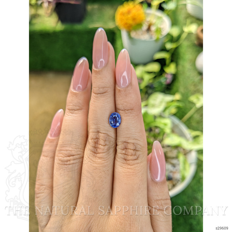 1.83 Ct. Blue Sapphire from Ceylon (Sri Lanka)