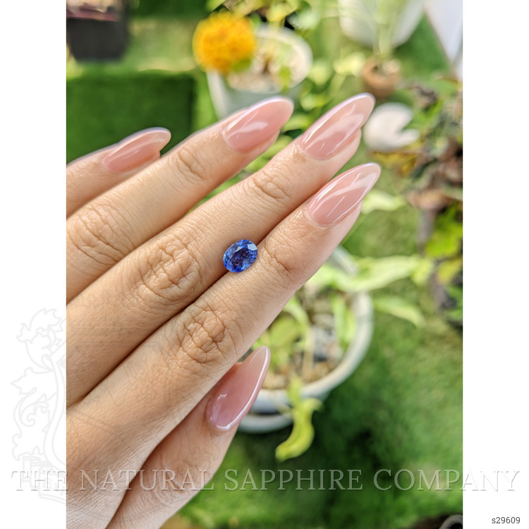 1.83 Ct. Blue Sapphire from Ceylon (Sri Lanka)