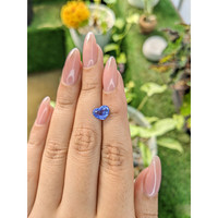 1.95 Ct. Blue Sapphire from Ceylon (Sri Lanka) Life Style