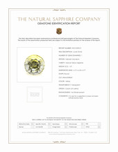 1.37 Ct. Yellow Sapphire from Ceylon (Sri Lanka) Scan Report