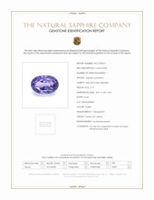 2.17 Ct. Purple Sapphire from Ceylon (Sri Lanka) Scan Report