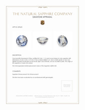 1.15 Ct. Bi Color Sapphire from Ceylon (Sri Lanka) Appraisal