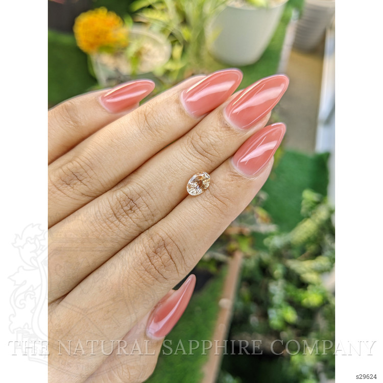 1.24 Ct. Peach Sapphire from Ceylon (Sri Lanka)