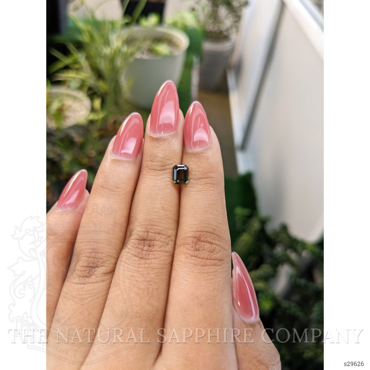 1.14 Ct. Green Sapphire from Ceylon (Sri Lanka)
