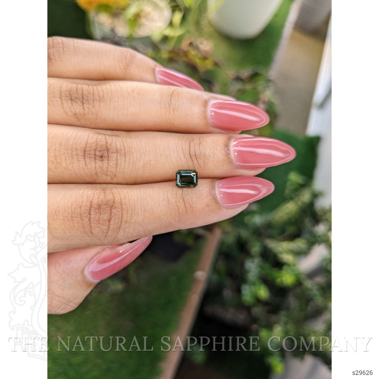 1.14 Ct. Green Sapphire from Ceylon (Sri Lanka)