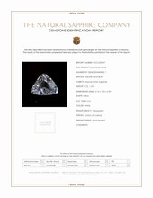 1.23 Ct. White Sapphire from Ceylon (Sri Lanka) Scan Report