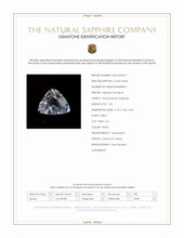 1.23 Ct. White Sapphire from Ceylon (Sri Lanka) Scan Report