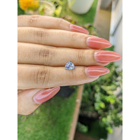 1.23 Ct. White Sapphire from Ceylon (Sri Lanka) Life Style