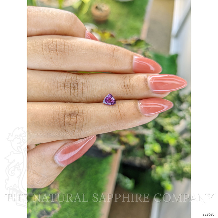 0.83 Ct. Pinkish Purple Sapphire from Ceylon (Sri Lanka)
