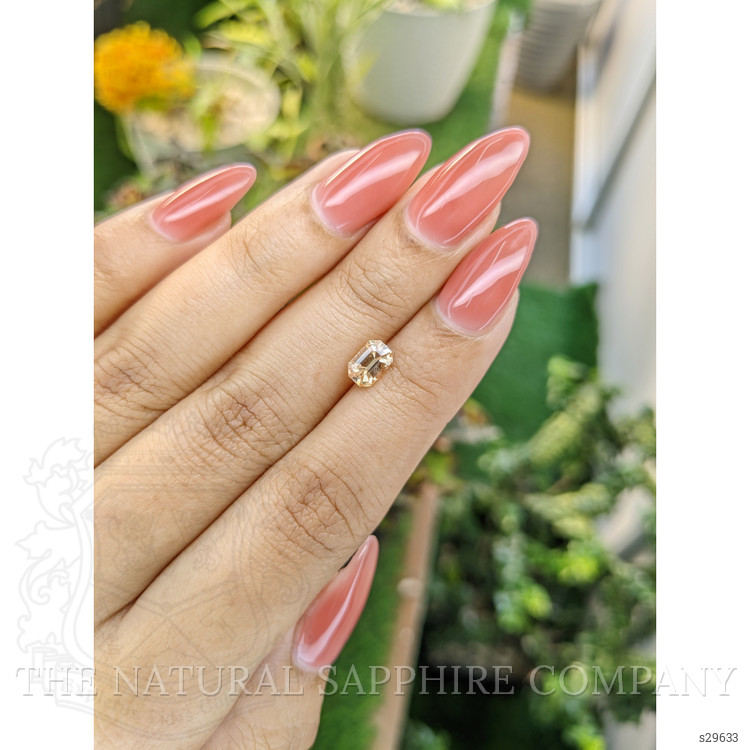 1.04 Ct. Peach Sapphire from Ceylon (Sri Lanka)