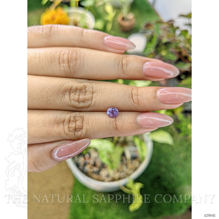 0.82 Ct. Pinkish Purple Sapphire from Ceylon (Sri Lanka)