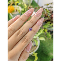 0.82 Ct. Pinkish Purple Sapphire from Ceylon (Sri Lanka) Life Style