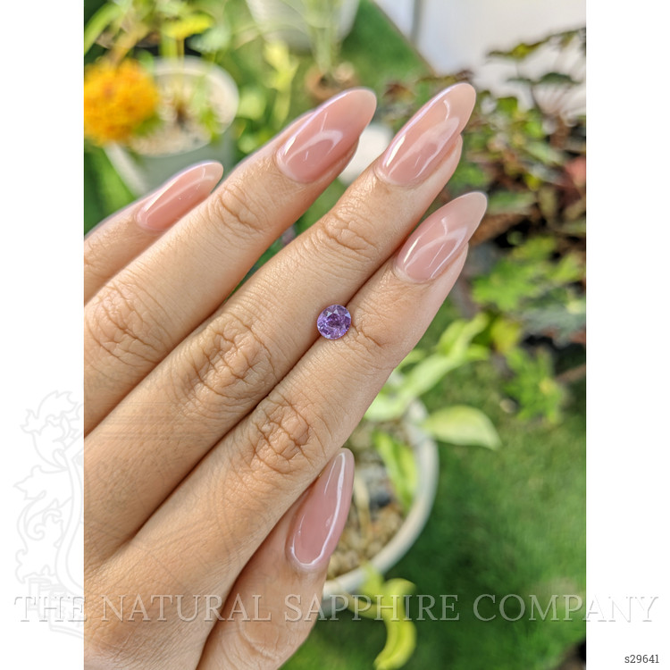 0.82 Ct. Pinkish Purple Sapphire from Ceylon (Sri Lanka)