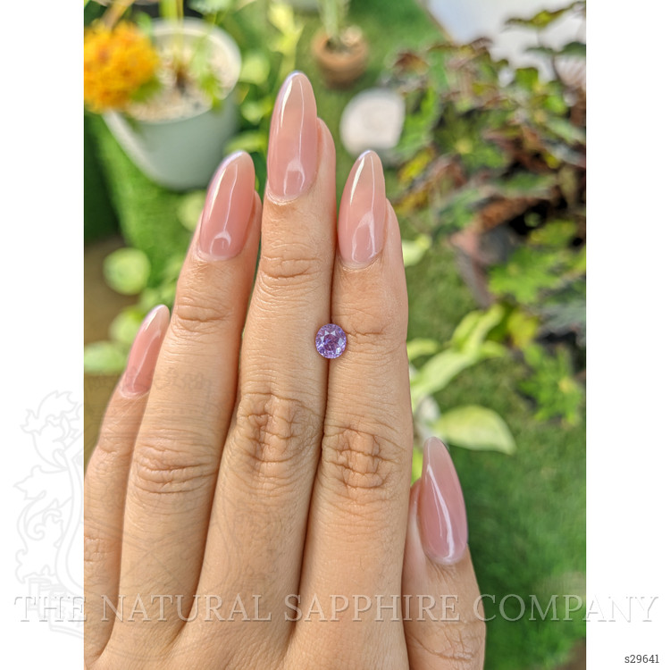 0.82 Ct. Pinkish Purple Sapphire from Ceylon (Sri Lanka)