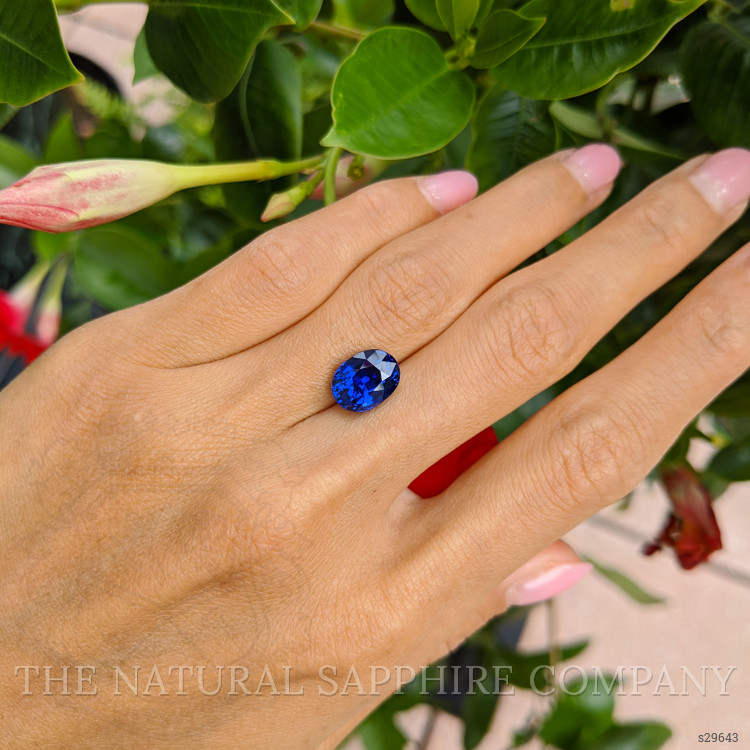 5.09 Ct. Blue Sapphire from Ceylon (Sri Lanka)