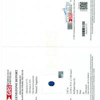 5.87 Ct. Blue Sapphire from Madagascar Scan Report