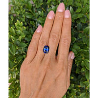 5.03 Ct. Blue Sapphire from Ceylon (Sri Lanka) Life Style