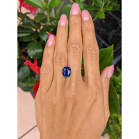 5.04 Ct. Blue Sapphire from Ceylon (Sri Lanka) Life Style