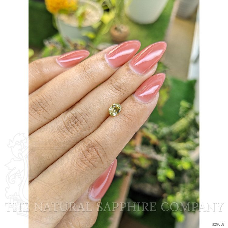 0.98 Ct. Yellow Sapphire from Ceylon (Sri Lanka)