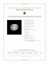 1.34 Ct. White Star Sapphire from Ceylon (Sri Lanka) Scan Report