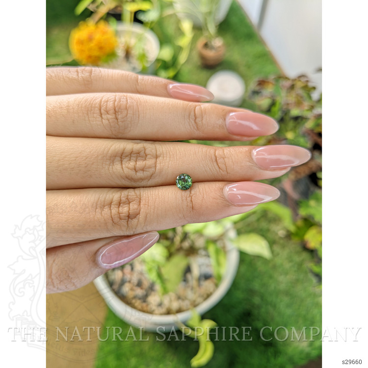 0.82 Ct. Green Sapphire from Madagascar