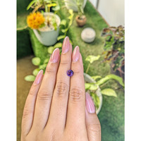 1.39 Ct. Bluish Purple Sapphire from Ceylon (Sri Lanka) Life Style