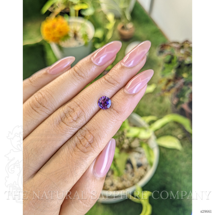 1.39 Ct. Bluish Purple Sapphire from Ceylon (Sri Lanka)