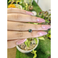 1.20 Ct. Bluish Green Sapphire from Madagascar Life Style