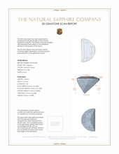 0.80 Ct. Yellowish Green Sapphire from Ceylon (Sri Lanka) 3 D Scan Report